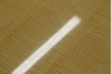 中古　美品　IDC大塚家具取り扱い　オーダー品　松創　ホワイトシカモア材のシンプルなダイニングテーブル(作業台、食卓、2人掛け、4人掛け、二人掛け、四人掛け)(定価約80万円)(R-069237)