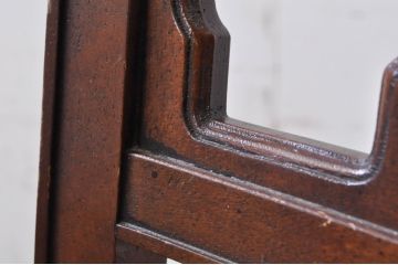 中古　DREXEL HERITAGE(ドレクセルヘリテイジ)　後脚のなめらかな曲線が個性的なマホガニー製のチェア(ダイニングチェア、椅子、イス)(R-069238)