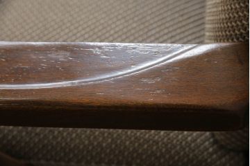 中古　美品　神戸洋家具　永田良介商店　クラシカルな佇まいが魅力の1人掛けソファ2脚セット(一人掛け、アームチェア、椅子、イス、いす)(R-069247)