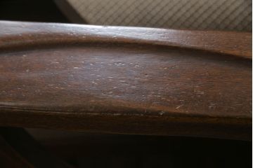 中古　美品　神戸洋家具　永田良介商店　クラシカルな佇まいが魅力の1人掛けソファ2脚セット(一人掛け、アームチェア、椅子、イス、いす)(R-069247)