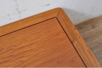 中古　美品　指物工芸家具　井上昇山作　花梨(カリン)材　艶のある上質な風合いが高級感を演出する座卓(ローテーブル、センターテーブル)(R-069250)