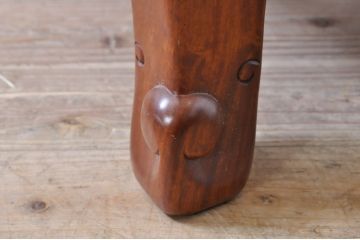 中古　美品　指物工芸家具　井上昇山作　花梨(カリン)材　艶のある上質な風合いが高級感を演出する座卓(ローテーブル、センターテーブル)(R-069250)