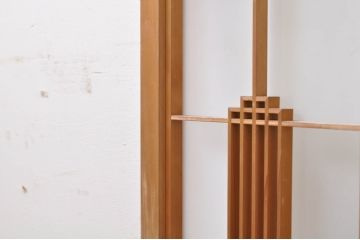 アンティーク建具　趣のある和の空間を演出する書院ガラス窓2枚セット(引き戸、ガラス戸、書院戸)(R-069251)