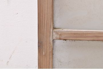 アンティーク建具　レトロな空間作りにおすすめな小さなガラス窓2枚セット(引き戸、ガラス戸)(R-069252)