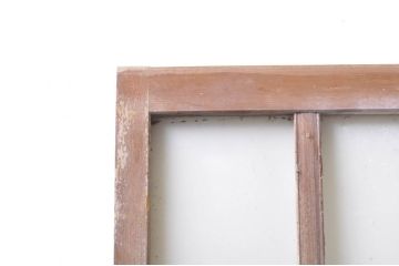 アンティーク建具　ペイント仕上げ限定　レトロな雰囲気づくりにおすすめな玄関戸2枚セット(ガラス戸、引き戸)(R-069261)