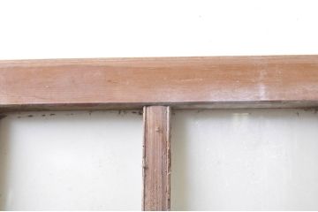 アンティーク建具　ペイント仕上げ限定　レトロな雰囲気づくりにおすすめな玄関戸2枚セット(ガラス戸、引き戸)(R-069261)
