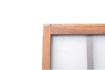 アンティーク建具　ペイント仕上げ限定　レトロな雰囲気づくりにおすすめな玄関戸2枚セット(ガラス戸、引き戸)(R-069261)