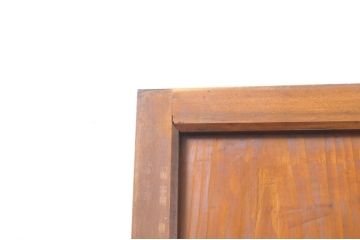 アンティーク建具　レトロな空間を演出するガラス帯戸2枚セット(引き戸、ガラス戸)(R-069262)