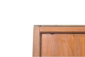 アンティーク建具　レトロな空間を演出するガラス帯戸2枚セット(引き戸、ガラス戸)(R-069262)