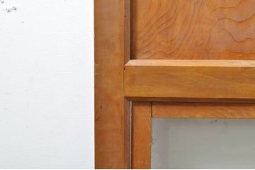 アンティーク建具　レトロな空間を演出するガラス帯戸2枚セット(引き戸、ガラス戸)(R-069262)