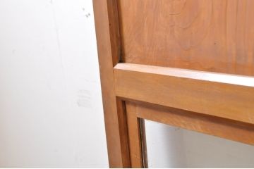アンティーク建具　レトロな空間を演出するガラス帯戸2枚セット(引き戸、ガラス戸)(R-069262)