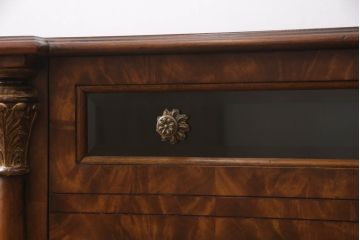 中古　希少な絶版品　MAITLAND SMITH(メートランドスミス)　味わい深い杢目と艶のある木肌が美しいテレビ台(テレビボード、ローボード、サイドボード、サイドキャビネット、収納棚、戸棚)(R-069269)