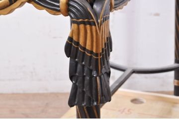 中古　MAITLAND SMITH(メートランドスミス)　エレガントで豪華絢爛な花柄デザインが魅力的なコンソールテーブル(サイドテーブル、飾り棚、花台、店舗什器)(定価約60万円)(R-069270)