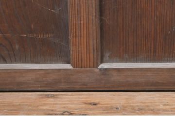 アンティーク建具　大正ロマン　ノスタルジックな雰囲気を醸し出すガラス戸4枚セット(引き戸)(R-069271)
