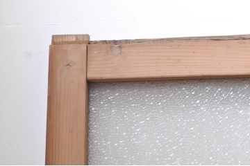 アンティーク建具　大正ロマン　ノスタルジックな雰囲気を醸し出すガラス戸4枚セット(引き戸)(R-069271)