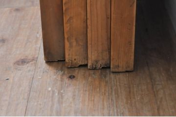 アンティーク建具　明るい木味の温もり溢れる障子帯戸4枚セット(引き戸、障子戸)(R-069275)