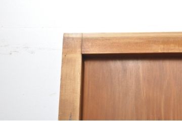 アンティーク建具　裏障子入り　落ち着いた和の雰囲気を演出する格子帯戸4枚セット(引き戸、格子戸、障子戸)(R-069276)