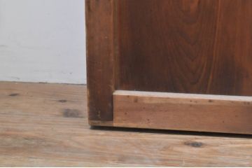 アンティーク建具　裏障子入り　落ち着いた和の雰囲気を演出する格子帯戸4枚セット(引き戸、格子戸、障子戸)(R-069276)