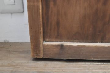 アンティーク建具　裏障子入り　落ち着いた和の雰囲気を演出する格子帯戸4枚セット(引き戸、格子戸、障子戸)(R-069276)