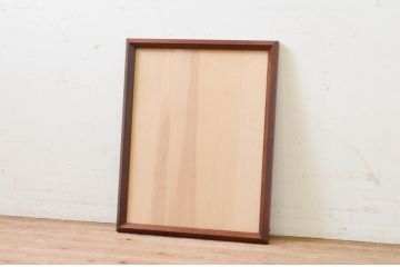 中古　美品　松本民芸家具　シンプルなデザインと深みのある色合いが素敵な額縁(木製フレーム)(R-069285)