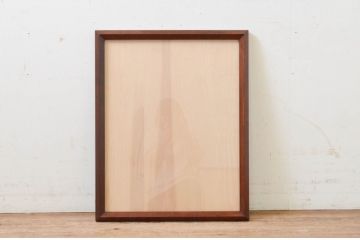 中古　美品　松本民芸家具　シンプルなデザインと深みのある色合いが素敵な額縁(木製フレーム)(R-069285)