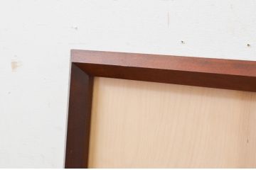 中古　美品　松本民芸家具　シンプルなデザインと深みのある色合いが素敵な額縁(木製フレーム)(R-069285)