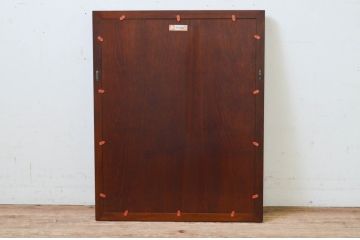 中古　美品　松本民芸家具　シンプルなデザインと深みのある色合いが素敵な額縁(木製フレーム)(R-069285)