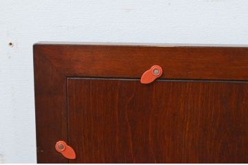 中古　美品　松本民芸家具　シンプルなデザインと深みのある色合いが素敵な額縁(木製フレーム)(R-069285)