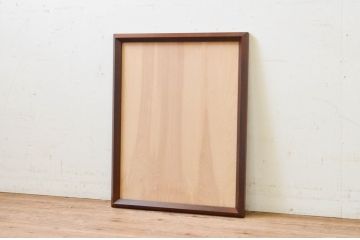 中古　美品　松本民芸家具　シンプルなデザインと深みのある色合いが素敵な額縁(木製フレーム)(R-069286)