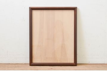 中古　美品　松本民芸家具　シンプルなデザインと深みのある色合いが素敵な額縁(木製フレーム)(R-069286)