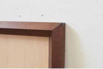 中古　美品　松本民芸家具　シンプルなデザインと深みのある色合いが素敵な額縁(木製フレーム)(R-069286)