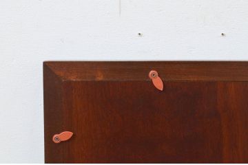 中古　美品　松本民芸家具　シンプルなデザインと深みのある色合いが素敵な額縁(木製フレーム)(R-069287)