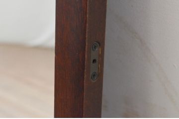 中古　美品　北海道民芸家具　シンプルなデザインで取り入れやすいミラー(壁掛け鏡、ウォールミラー、店舗什器)(R-069288)