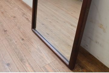 中古　美品　北海道民芸家具　シンプルなデザインで取り入れやすいミラー(壁掛け鏡、ウォールミラー、店舗什器)(R-069288)