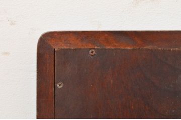 中古　美品　北海道民芸家具　シンプルなデザインで取り入れやすいミラー(壁掛け鏡、ウォールミラー、店舗什器)(R-069288)