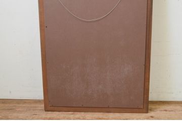 中古　DREXEL HERITAGE(ドレクセルヘリテイジ)　重厚なつくりが高級感を醸し出すウォールミラー(姿見、壁掛け鏡)(R-069292)