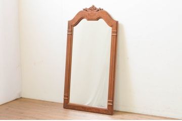 中古　DREXEL HERITAGE(ドレクセルヘリテイジ)　重厚なつくりが高級感を醸し出すウォールミラー(姿見、壁掛け鏡)(R-069293)