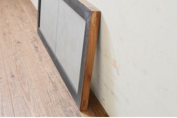 アンティーク建具　上質な和の雰囲気を高める両面ガラスの組子欄間1枚(明り取り、明かり取り)(R-069296)