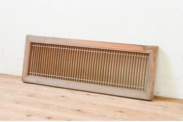 アンティーク建具　レトロな雰囲気を醸し出す小さな筬(オサ)欄間1枚(明り取り、明かり取り、オサランマ)(R-069298)