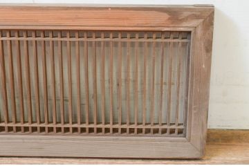 アンティーク建具　レトロな雰囲気を醸し出す小さな筬(オサ)欄間1枚(明り取り、明かり取り、オサランマ)(R-069298)