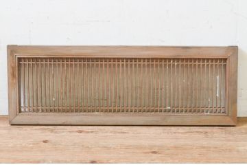 アンティーク建具　レトロな雰囲気を醸し出す小さな筬(オサ)欄間1枚(明り取り、明かり取り、オサランマ)(R-069298)