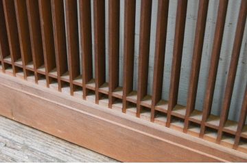 アンティーク建具　上質な和の雰囲気を高める筬(オサ)欄間1枚(明り取り、明かり取り、オサランマ、組子格子)(R-069306)