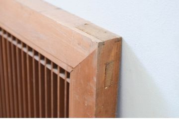 アンティーク建具　上質な和の雰囲気を高める筬(オサ)欄間1枚(明り取り、明かり取り、オサランマ、組子格子)(R-069306)