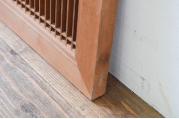 アンティーク建具　上質な和の雰囲気を高める筬(オサ)欄間1枚(明り取り、明かり取り、オサランマ、組子格子)(R-069306)