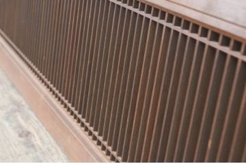 アンティーク建具　上質な和の雰囲気を高める筬(オサ)欄間1枚(明り取り、明かり取り、オサランマ、組子格子)(R-069306)