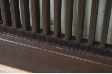 アンティーク建具　和モダンなお部屋作りにおすすめな筬(オサ)欄間1枚(明り取り、明かり取り、オサランマ)(R-069307)