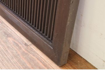 アンティーク建具　和モダンなお部屋作りにおすすめな筬(オサ)欄間1枚(明り取り、明かり取り、オサランマ)(R-069307)