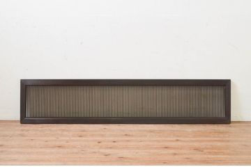 アンティーク建具　和モダンなお部屋作りにおすすめな筬(オサ)欄間1枚(明り取り、明かり取り、オサランマ)(R-069307)