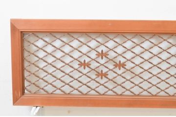 アンティーク建具　上品な和の空間を演出する組子欄間2枚セット(明り取り、明かり取り)(R-069309)