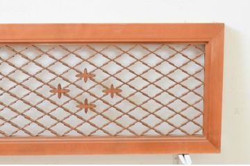 アンティーク建具　上品な和の空間を演出する組子欄間2枚セット(明り取り、明かり取り)(R-069309)